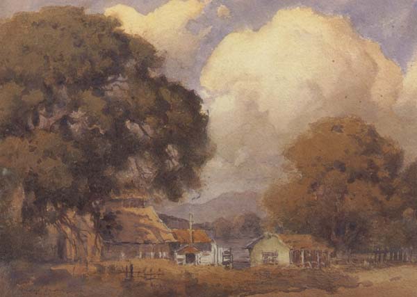 unknow artist Sunlit Farm